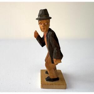 Hand-Carved Scandinavian Angler